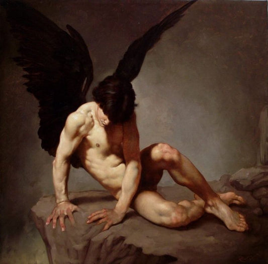 🔥"Cielo en llamas":El Duelo Celestial entre Miguel y Lucifer.🖤